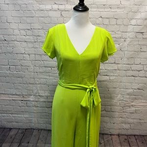 Sz Small Lime chiffon jumpsuit.